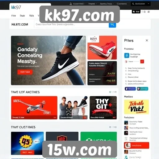 Mudanças recentes na interface do usuario do site kk97.com